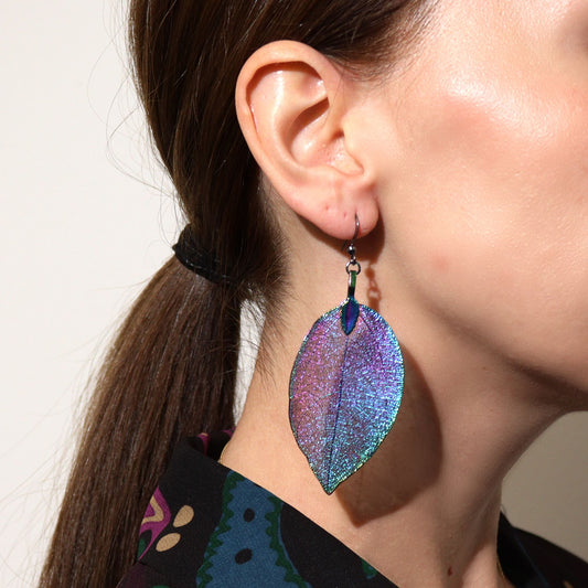 Bravery Leaf Earrings | Multicoloured | Courage of the Earth | 1