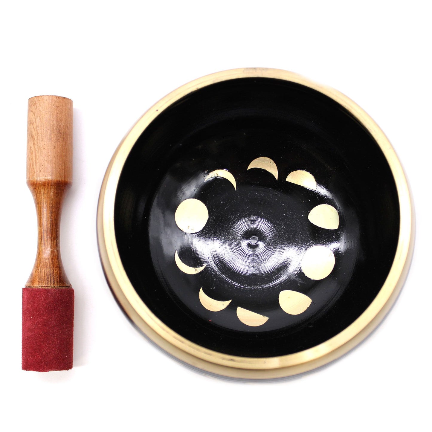 Large Moon Phase Singing Bowl Set | Gift of Balance & Cosmic Calm | 3