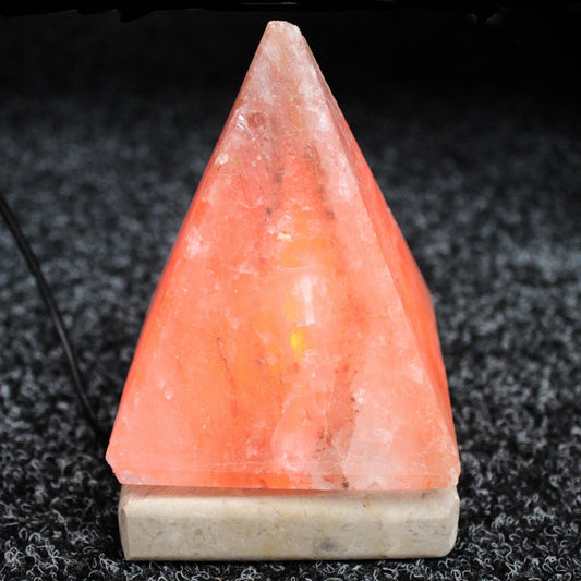 USB Himalayan Salt Lamp – Pyramid Shape | Purify, Ground & Illuminate | 1