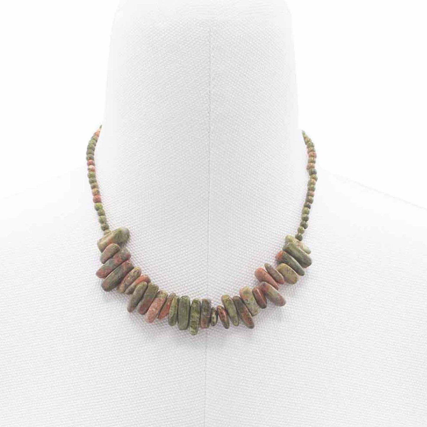 Longstone Gem Necklace | Unakite | Balance & Grounding | 1