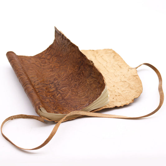 Rolled Leather Travel Notebook – Natural | 96 Pages | Wander, Write & Remember | 1